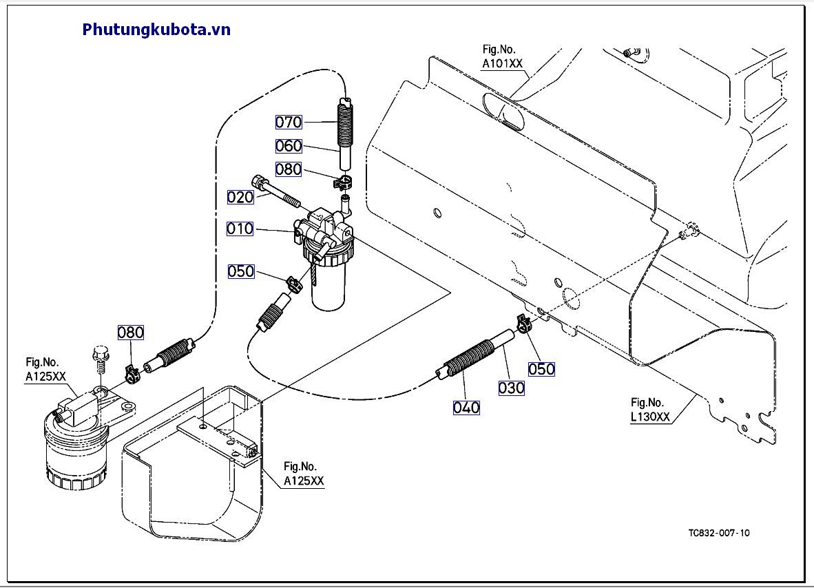 Tấm cách điện và ống dẫn nhiên liệu